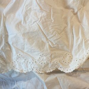 Simply Shabby Chic white eyelet bed skirt twin